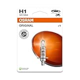 Osram ORIGINAL LINE 12V, H1, halogen headlight lamp, Single Blister (1 lamp), white