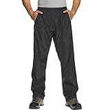 Asfixiado Regenhose Herren Fahrrad Leichte wasserdichte Winddichte Outdoorhose zum Wandern Camping Trekkinghose Motorrad Regenhose(1088 Schwarz M)