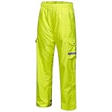 Bassdash Atmungsaktive wasserdichte Regenhose für Herren, leicht mit 1/2-Reißverschluss an den Beinen zum Angeln, Kajakfahren, Wandern