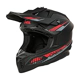 O'NEAL C-SRS Motocross Helm, MX Enduro Motorrad, starke ABS-Schale, gepolstertes & waschbares Innenfutter, optimale Belüftung, Microlock-Sicherheitsverschluss für Erwachsene (Rot M)