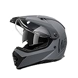 Westt Motocross Helm Fullface MTB Motorradhelm Integralhelm Crosshelm Helm Motorrad MTB Enduro Quad Helm Motorrad mit Doppelvisier Sonnenblende ECE Zertifiziert