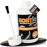 Rostio Rostumwandler 250 ml – mit Pinsel – Rostkonverter & Grundierung – für Auto, Stahl & Eisen – überlackierbar nach 6–8 h – kein Abwaschen – ergiebig bis 5 m²
