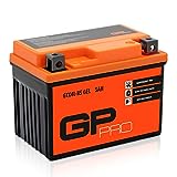 GP-PRO Gel-Batterie 12V 5Ah GTX4L-BS (ähnlich YB4L-B / YTX5L-BS / YTX4L-BS)