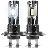 OUSHI H7 Halogen Lampe 500% Helligkeit, 6000K Weiß 18000LM Scheinwerferlampe, 12V H7 Abblendlicht Halogen Glühbirne, 2 Stück