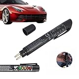 BAOSROY Bremsflüssigkeitstester,Bremsflüssigkeit Tester,Bremsflüssigkeitstester Auto,Bremsflüssigkeitsprüfer,Bremsflüssigkeit Tester Auto,Bremsöltester,mit 5 LED Anzeige für DOT3,DOT4,DOT5,Schwarz