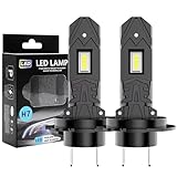 Vauki Halogen Auto Lampen H7-55W 400% Helligkeit als H7 Halogenlampen, 11000LM 6500K Kaltes,1:1 Mini-Größe, 2 Stück-B