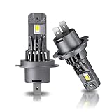 JEFLYM 2 Stück H7 Halogenlampe 300% Helligkeit, 6000K Weiß Glühbirne mit 11000LM,8-48V DC Abblendlicht lampe H7 Halogenscheinwerferlampe