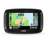 TomTom Motorrad Navi Rider 500 (4,3 Zoll, kurvige und bergige Strecken speziell, Stauvermeidung dank Traffic, Halterung, Updates über Wi-Fi) Schwarz, 16GB