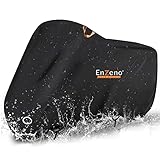 Enzeno Motorrad Abdeckplane 300D，Motorradabdeckung wasserdichte Outdoor&Indoor Roller Plane，Motorradplane XXL Motorrad Schutzhülle Abdeckung Mit Schlossloch 245cmx105cmx125cm