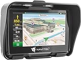Navitel G550 4,3 Zoll Navigationsgerät Europa für Motorrad und PKW Navi mit Lifetime Karten Wasserdicht nach IP67