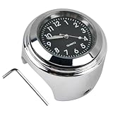 Uhr Motorrad Lenkeruhr für Lenker 22-25mm, Quarz Motorradlenker Uhr Universal Motorraduhr, Motorrad Fahrrad Uhr Lenker, Fahrraduhr für Lenker, Motorrad-Uhren Lenkerhalterung Uhr für Motorräder Fahrrad