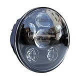 Locisne 5-3 / 4 '5.75' Runde LED Projektion Daymaker Scheinwerfer für Harley Davidson Kickfaire Motorrad Projektor Lichter 45W 9 LED Birne Scheinwerfer Aluminium Lampe