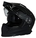 protectWEAR Crosshelm Endurohelm Motorradhelm mit integrierter Sonnenblende und Visier V331-SM-M