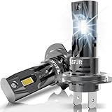 KATUR H7 Halogen Lampen, 500% 6000K Weiß 18000LM Lampe H7 Abblendlicht Scheinwerferlampe ， 2 Stück