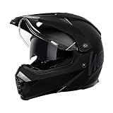 Westt Motocross Helm Fullface MTB Motorradhelm Integralhelm Crosshelm Helm Motorrad MTB Enduro Quad Helm Motorrad Doppelvisier Sonnenblende Herren Damen ECE DOT Zertifiziert, schwarz, XL (61-62 cm)