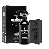 GENTLEMONKEYS Profi Cabrio Verdeckreiniger Set Auto (500ml + Applikationsschwamm) • Spezialreiniger Cabrio Verdecke & Markisen • Entfernt hartnäckigste Verschmutzungen • Biologisch abbaubar