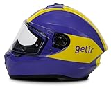 Axxis Draken-S Getir Edition Integralhelm – Violett / Gelb – Größe XXL (63-64 cm) – Motorradhelm
