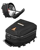 UBORSE Motorrad Hecktasche Wasserdicht Sozius Gepäcktasche Hecktasche Motorrad mit Erweiterbare Kapazität 20L-28L Hartschalen Motorräder Rucksack Helmtasche Multifunktionale motorradtasche (Schwarz)