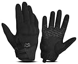 BEAST RAGE Sommer Motorradhandschuhe - Atmungsaktive Touchscreen Reithandschuhe für Männer und Frauen, Leichte Off-Road-Rennhandschuhe mit Fingerschutz, Rutschfester Griff (Schwarz, M)