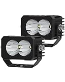 2Pcs 3 Zoll 40W LED Arbeitsscheinwerfer,Scheinwerfer 4x4 Offroad Fahrlicht 12V 24V Zusatzscheinwerfer für Traktor Boot Nebelscheinwerfer Bagger Schlepper Agricultural vehicles Wasserdicht IP68