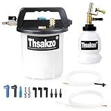 Thsakzo BremsenentlüFtungsgerät Auto Druckluft Bremsenentlüfter,3L Pneumatisches BremsflüSsigkeitsentlüftungs-Set,Bremsenflüssigkeitsentlüftungs Kit,Manueller Vakuum-FlüSsigkeitsentlüfter
