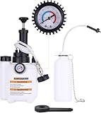 DAYUAN 3L Bremsenentlüfter mit 1L Absaugbehälter für E20 (ø45mm), für Auto und Motorrad, Bremsenentlüftungsgerät, Bremsflüssigkeitswechselgerät, Bremsenentlüfterflasche