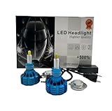 Discorama Set LED-Glühbirnen H7 Autoscheinwerfer, 360 °, Paar LED H7, 120 W, Canbus, 6000 K, weißes Licht..