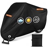 Cirulli Motorrad abdeckplane,Wasserdicht, Winddicht und Winterfest. Aus 210D Oxford Stoff,Motorradabdeckung Passend für eine Vielzahl von Motorradmodellen,Motorradplanen & Bezüge245x105x125cm