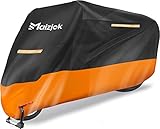 Maizjok Motorrad Abdeckplane Outdoor Motorradabdeckung Wasserdicht Winterfest, Motorradplane 210D Motorrad Garage Plane Indoor, Abdeckung für Motor Moped Roller Motorroller (275x105x125 cm) XXL