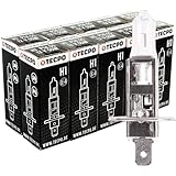 TECPO 10x H1 Birnen Glüh-Birne Halogen Autolampe 12V 55W Glüh-Lampe P14,5S Auto (10er-Set)