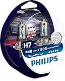 Philips racingvision H7  Lampen Scheinwerfer 12972rvs2  Xtreme Vision Upgrade, 2er Pack