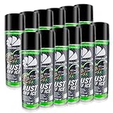 AABCOOLING Rust Off Ice 12x 500ml – Rostschutz Spray mit Vereisungs-Effekt -40°C, Rostlöser und beugt neuer Korrosion vor, Perfekt den Schutz von Metallteilen, Rostumwandler Rostenferner Rostkonverter