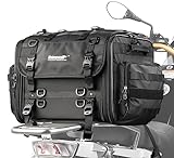 Rhinowalk Motorrad Sitztaschen 40-60L Wasserdicht Motor Rücksitztasche Gepäcktasche Hecktasche Erweiterbar Satteltasche Reisetasche