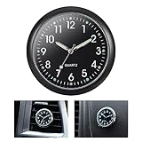 JIZZU Car Clock, Mini Fahrzeug Armaturenbrett Uhr für Auto, Mini Quartz Analogue Car Dashboard Uhr, Clock Time Auto Air Vent Clip Uhr für Auto Innendekoration Kleine Wanduhr Home Decor